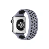 Watch 42mm Ayarlı Delikli Silikon Kordon - Gri-siyah