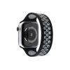 Watch 42mm Ayarlı Delikli Silikon Kordon - Siyah-gri