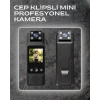 WiFi Destekli Mini Kamera – 180° Dönebilen Lens 1080P Video TFT Ekranlı