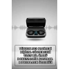 Wireless Şarjlı Pembe Akıllı Saat ve Kablosuz Bluetooth Kulaklık Dokunmatik Kontrol