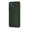 Xiaomi Mi 11 Kılıf Kelvin Kartvizitli Silikon - Koyu Yeşil