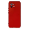 Xiaomi Mi 11 Kılıf Nano İçi Kadife Silikon - Kırmızı