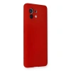 Xiaomi Mi 11 Kılıf Nano İçi Kadife Silikon - Kırmızı
