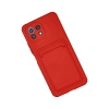 Xiaomi Mi 11 Lite Kılıf Kelvin Kartvizitli Silikon - Kırmızı