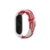 Xiaomi Mi Band 6  Kordon - Beyaz-kırmızı