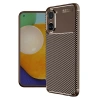 Xiaomi Poco X7 Pro Kılıf Auto Focus Karbon Kapak - Kahverengi