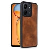 Xiaomi Redmi 13c Kılıf Aras Deri Kapak - Taba