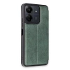 Xiaomi Redmi 13c Kılıf Flip Cover - Koyu Yeşil