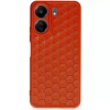 Xiaomi Redmi 13c Kılıf Petek Silikon Kapak - Kırmızı