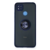 Xiaomi Redmi 9c Kılıf Montreal Yüzüklü Silikon Kapak - Lacivert