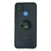 Xiaomi Redmi 9c Kılıf Montreal Yüzüklü Silikon Kapak - Yeşil