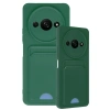 Xiaomi Redmi A3 4g Kılıf Kelvin Kartvizitli Silikon - Koyu Yeşil