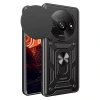 Xiaomi Redmi A3 4g Kılıf Pars Lens Yüzüklü Silikon - Siyah