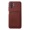 Xiaomi Redmi Note 10s Kılıf Kelvin Kartvizitli Silikon - Bordo