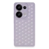 Xiaomi Redmi Note 13 Pro 4g Kılıf Petek Silikon Kapak - Lila