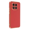 Xiaomi Redmi Note 14 Pro 4g Kılıf Volet Silikon - Kırmızı