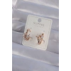 XUPİNG Rose Renk Zirkon Taşlı Halka Küpe - TJ-BKP9358