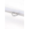 Yassı Silver Renk Ayarlanabilir Yüzük - TJ-BYK3100