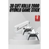 yeni nesil 3D 4K 2000 Oyunlu Game Stick Oyun Konsolu Çift Konsol