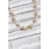 Yıldız Model Pirinç Gold Renk Kadın Kolye - TJ-BKO10823