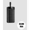 Yüksek Kapasiteli 50.000 mAh Powerbank – Type-C Lightning ve Micro USB Uyumlu Çoklu Cihaz Şarj Özellikli
