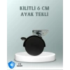 Zemin Korumalı 6 cm Kilitli Döner Ayak