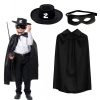 Zorro Pelerini Şapkası ve Maske Seti Çocuk Boy