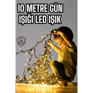 USLUCAN ALIŞVERİŞ 10 Metre Led Işık Saçaklı Dekoratif Şerit Led