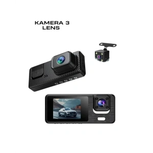 USLUCAN ALIŞVERİŞ 1080P 3 Kameralı Araç DVR -Q301