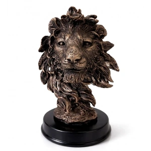 USLUCAN ALIŞVERİŞ 13x9 cm Polyester Aslan Büstü