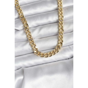 USLUCAN ALIŞVERİŞ 14K Gold Renk Kaplama Kalın Zincir Model CM Kadın Kolye