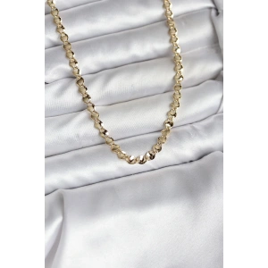 USLUCAN ALIŞVERİŞ 14K Gold Renk Kaplama Zincir Model CM Kadın Kolye