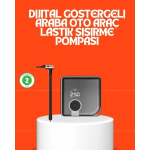 USLUCAN ALIŞVERİŞ 150 PSI Yüksek Basınç Kapasiteli Kablosuz Lastik Pompası