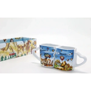 USLUCAN ALIŞVERİŞ 2li Yöresel Kupa Bardak Model 1