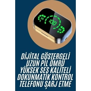USLUCAN ALIŞVERİŞ 2025 Model Bluetooth Kulaklık Telefon Şarj Edebilen Çağrı Cevaplama Dijital Göstergeli