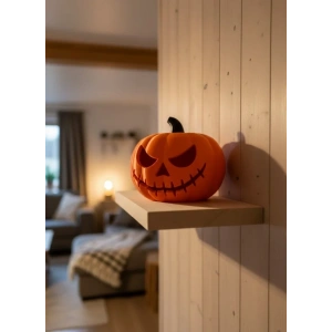 USLUCAN ALIŞVERİŞ 21 cm Kapaklı Balkabağı Kutu Konsept Dekor