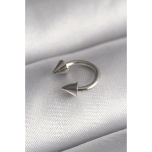 USLUCAN ALIŞVERİŞ 316L Çelik Gümüş Renk Halka Çivi Model Kadın Piercing