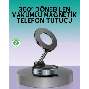 USLUCAN ALIŞVERİŞ 360 Derece Ayarlanabilir Manyetik Araç Telefon Standı