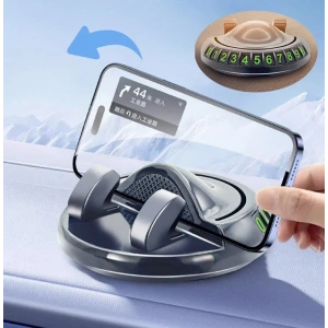 USLUCAN ALIŞVERİŞ 360° Dönebilen Yapışkanlı Numaratörlü Araç Telefon Tutucu