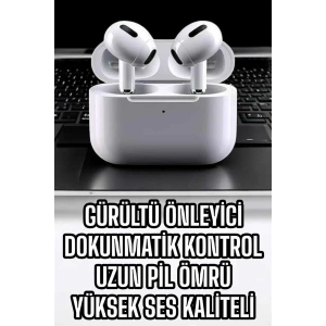 USLUCAN ALIŞVERİŞ 3.Nesil TWS Bluetooth Kulaklık Mikrofonlu ANC Özelliği Dokunmatik Kontrol