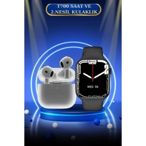 USLUCAN ALIŞVERİŞ 3.Nesil TWS Bluetooth Kulaklık ve Dokunmatik Ekran Akıllı Saat Sesli Görüşme