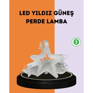 USLUCAN ALIŞVERİŞ 3x3 Metre Yıldız Peri Led Perde Işık Romantik Dekorasyon