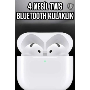 USLUCAN ALIŞVERİŞ 4.Nesil Kaliteli TWS Android ve İOS Uyumlu Mikrofonlu Kulaklık