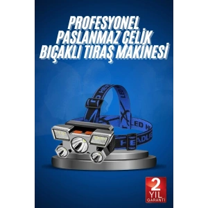 USLUCAN ALIŞVERİŞ 5 LED Far Şarj Edilebilir Güçlü Kafa Lambası Kamp Lambası 4 Modlu