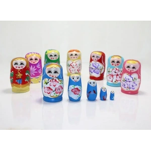 USLUCAN ALIŞVERİŞ 5Li Ahşap Matruşka