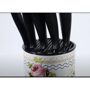 USLUCAN ALIŞVERİŞ 6 Parça Stantlı Şef Bıçak Seti