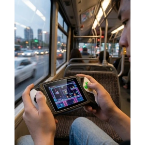 USLUCAN ALIŞVERİŞ 620 Klasik Oyunlu Mini El Konsolu Şarjlı Batarya HD Görüntü