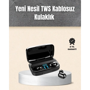 USLUCAN ALIŞVERİŞ A10s TWS Ergonomik Bluetooth Kulaklık Uzun Pil Ömürlü