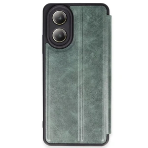 USLUCAN ALIŞVERİŞ A38 Kılıf Flip Cover - Koyu Yeşil