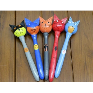 USLUCAN ALIŞVERİŞ Ahşap 5li Marakas Seti Model 2